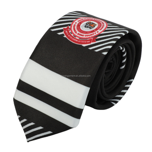 Corbatas de Poliéster de Alta Calidad con Estampado Digital <span class=keywords><strong>a</strong></span> Rayas Personalizadas <span class=keywords><strong>para</strong></span> <span class=keywords><strong>Hombre</strong></span>, <span class=keywords><strong>para</strong></span> Uniformes Escolares - Product Image 3