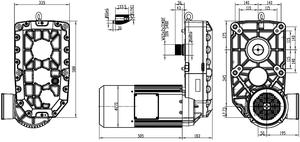 Réducteur de boîte de vitesses de grue à usage intensif OEM personnalisé Solution d'entraînement industriel Système de levage de grue à portique Capacité de 40 tonnes 1 - Product Image 2