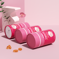 Emballage de capsules de collagène pour compléments alimentaires écologiques et recyclables, tube en papier kraft vide pour pilules et liquides
