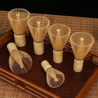 Ensemble de fouets à matcha écologiques de différents types, design japonais, en bambou, pour la cérémonie du thé