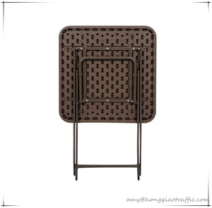 <span class=keywords><strong>Tavolo</strong></span> <span class=keywords><strong>quadrato</strong></span> marrone da 2 piedi 60cm in plastica da esterno in Rattan per banchetti tavoli e sedie da <span class=keywords><strong>giardino</strong></span> - Product Image 3