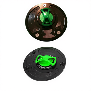 Tapas de Tanque de Combustible Delanteras de Aluminio sin Llave Lavitin de Liberación Rápida para ZX10R <span class=keywords><strong>ZX6R</strong></span> ZX14 Z800 Z1000 Ninja1000 <span class=keywords><strong>650</strong></span> Versys <span class=keywords><strong>650</strong></span> - Product Image 4