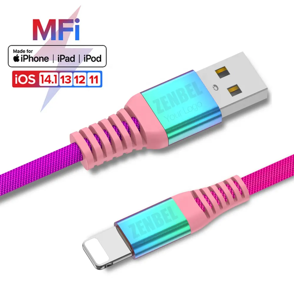מטען mfi מוסמך מחבר מקורי foxconn מורשה ברקים cabo אמיתי מוסמך c48 שבב kabel עבור iphone
