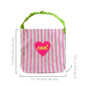 Bolso de lona de algodón con detalle de palabra de lentejuelas - Product Image 5