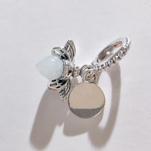 HaYa Unisex Trendy Handmade Delicate Beads 925 Sterling Silver Silver Plated Fashion Night <b>Light</b> Fireflies <b>Rainbow</b> Pendant - Product Image 5