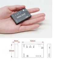 Modul DVR FPV Mini NTSC/PAL yang Dapat Diubah, Baterai Internal, Perekam Video Audio FPV untuk Model RC Balap
