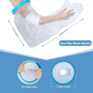 Protège-plâtre imperméable réutilisable en TPU pour adulte, pour la douche et le bras, idéal après chirurgie, conception légère - Product Image 5