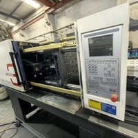 Machine de moulage par injection hybride servo MA120III d'occasion, livraison immédiate, avec boîte de vitesses horizontale, roulement, moteur, pompe et PLC
