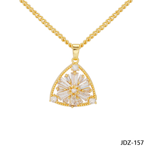 JXX JDZ-157 24K מצופה זהב נחושת סגסוגת/פליז קריסטל תליון קסמי ארוך שרשרת + מעורב סיני קסם תליון - Product Image 3