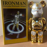 Figurine Bearbrick 400% en résine électroplaquée motif fleur de cerisier, en ABS, pour décoration intérieure et cadeau, en stock