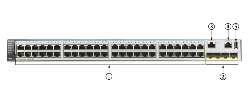Switch di rete Ethernet originale S5720-52X-PWR-SI-AC 48 porte PoE 4 10G SFP +
