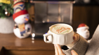 Imprimante à jet d'encre automatique pour café, impression personnalisée de logo et de photos sur machine à cappuccino à encre comestible