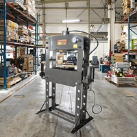 Presse hydraulique d'atelier 75 tonnes air/électrique avec hauteur de levage de 0 à 910 mm, garantie 12 mois pour usage en atelier de réparation automobile