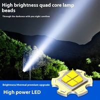 Lampe de travail longue portée Zoom T6 pour l'extérieur Lampe de poche tactique puissante pour la chasse avec pince à stylo magnétique