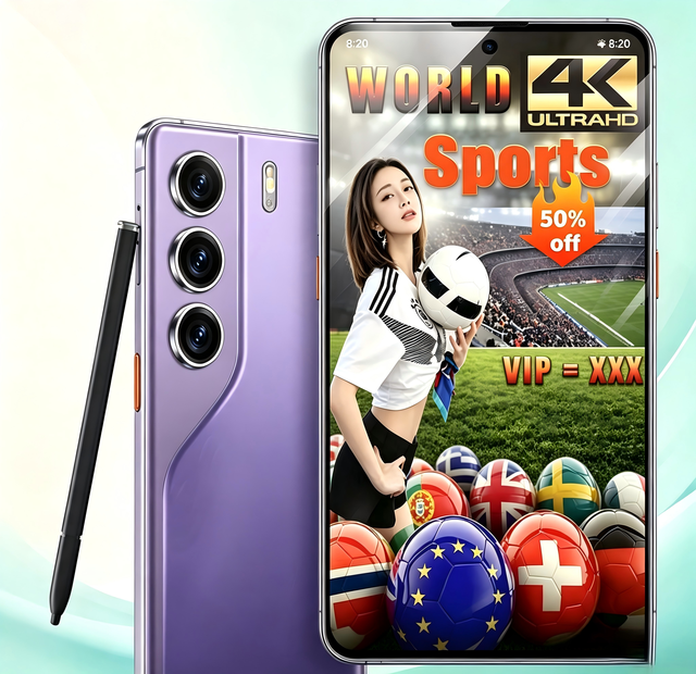 5G Smartphone 7.3 Inch Dual SIM Deca Core Processor 4G&5G Cellular Network 8K Strong Smart TV Ultra HD Video Playback