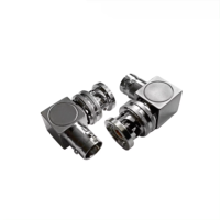 Adaptateur coudé TRB, prise mâle 3 fentes vers prise femelle 3 broches, connecteur de solution Twinax/Triax
