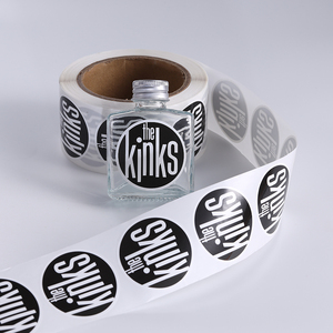 Etiquetas de Vinilo Personalizadas en Rollo, Etiquetas Autoadhesivas Impermeables para Códigos de Barras, Precios, Envases de Cosméticos, Etiquetas de PVC Blancas en Rollo - Product Image 3