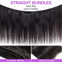 Fibre de protéine bio organique premium souple et résistante à la chaleur pour tissages blonds, mèches de cheveux synthétiques lisses et raides, trame unique