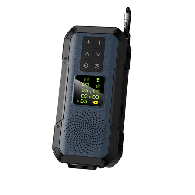 Essential Emergency Receiver Retro BT Speakers Flashlight Noaa Am Fm Digital Radio for Outdoor/home/camping