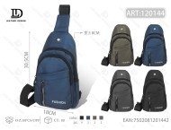 Borsa da petto da uomo con quattro tasche, chiusura con cerniera in nylon, uso quotidiano, per tutte le stagioni - Product Image 1