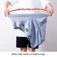 Vente en gros de slips en soie glacée grande taille pour hommes, sous-vêtements d'été en maille respirante frais et confortables pour un grand nombre d'hommes gros