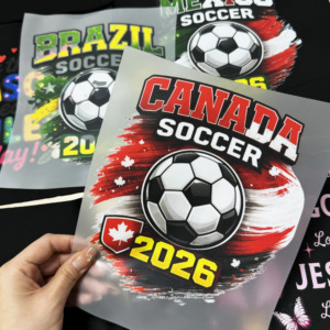 Transferts DTF personnalisés pour logos d'équipes, prêts à presser, logos thermocollants pour T-shirts et maillots, autocollants en vinyle lavables pour vêtements d'équipe - Product Image 1