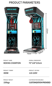 Máquina de Boxeo Arcade para Interiores, Máquina de Juego de Boxeo para Adultos con Sistema de Redención de Premios - Product Image 6