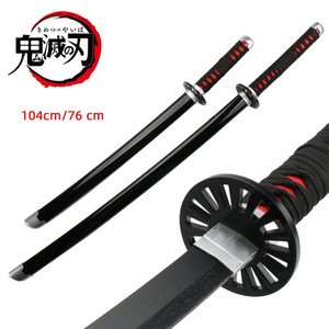 Set de Espadas de Zoro de One Piece de 104 cm, Katana de Madera sin Afilar, Accesorio de Cosplay para Fans del Anime, Yubashiri, Sandai, <span class=keywords><strong>Kitetsu</strong></span>, Wado Ichimonji - Product Image 4