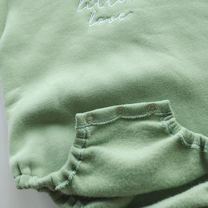 Nuevo Traje de Cachemira para Bebé, Bordado con el Alfabeto, Mameluco de Manga Larga para Otoño e Invierno - Product Image 5