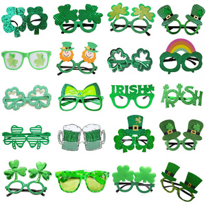 St. Patrick's Day Accessories Eyeglasses <strong>Shamrock</strong> Leprechaun Hat <strong>Glasses</strong> Photo Props Costume <strong>Party</strong> <strong>Glasses</strong> Frame For Kids Adults - Product Image 1