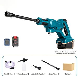 5 in 1 Portable High Pressure Washing Gun Brushless Motor Lithium Battery Rechargeable Foam Sprayer Car Wash 2L <b>Cup</b> Capacity - Product Image 1