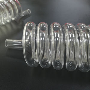 Alta temperatura clara espiral quartzo vidro tubulação para iluminação Bending corte serviços com processamento de soldagem - Product Image 2