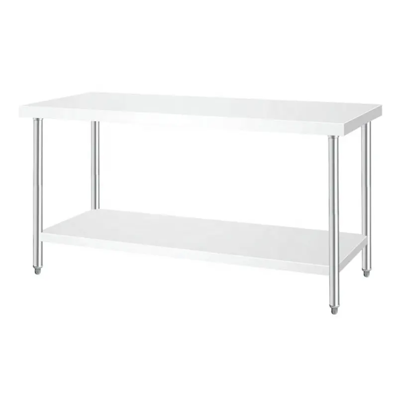 Restaurant Hot Sell Stainless Steel Work Table Kitchen Utility Table With Under Shelf