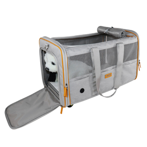 Vietnam IOS9001 Pet Carriers Travel Products Airline Approved Carrier With <b>Wheels</b> Dog Trolley Bag - Product Image 1