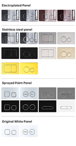 DOLOGI WC Sospeso <span class=keywords><strong>di</strong></span> Alta Qualità dal Design Moderno con Cassetta <span class=keywords><strong>di</strong></span> Scarico Nascosta, Doppio Scarico, Monoblocco, Raccordo a P e S, Garanzia <span class=keywords><strong>di</strong></span> 5 Anni - Product Image 4