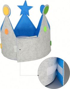 Coronas de Fieltro Reutilizables Ecológicas Personalizadas para Cumpleaños, Ajustables, con Números del 0 al 9, para Fotos de Bebés, con Logotipo Personalizado, Artículos para Fiestas - Product Image 2