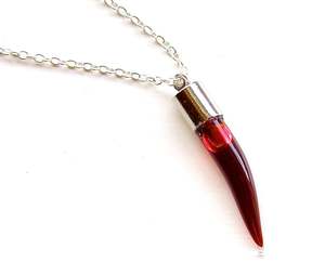 Halloween <span class=keywords><strong>Goth</strong></span> Đỏ Fake Blood Glass Ống Lọ Mặt Dây Chuyền Vòng Cổ Kit Y Tế Cấp Anticoagulant Ma Cà Rồng Đồ Trang Sức - Product Image 4