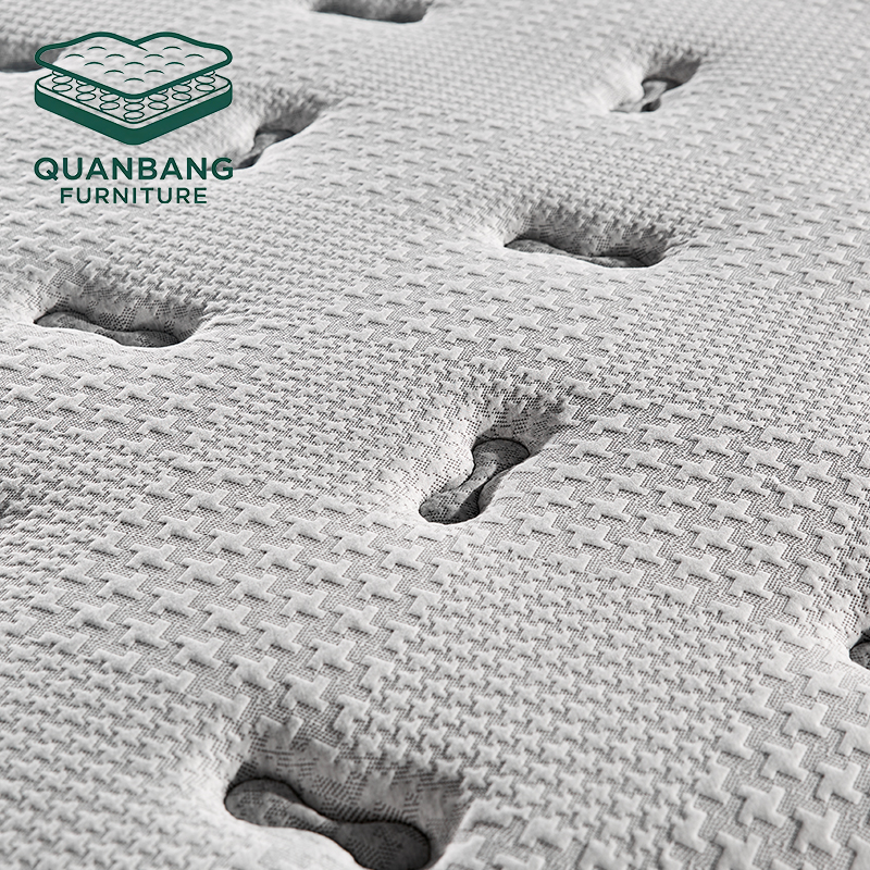 Factory Customized 3D Embossed Cross Jacquard Mattress Fabric & Edge Webbing Breathable Quilted Material For Hotel Home Bedding