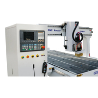 Routeur CNC ATC 4 axes avec broche rotative à 180 degrés pour fraisage latéral, perçage, découpe et gravure pour la fabrication de meubles