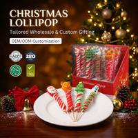 Sucettes spirales personnalisées OEM pour Noël, motifs variés, 30g, cadeaux en gros