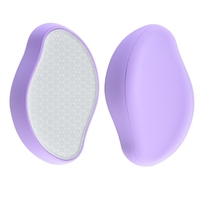 Épilateur en verre nano, gomme à épiler en cristal, outil d'épilation indolore et réutilisable pour les jambes, les bras, le corps, exfoliant portable