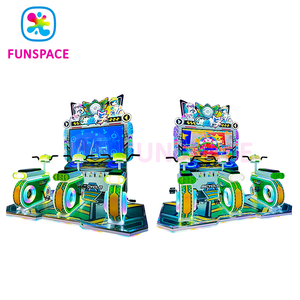 Funspace Coin vận hành 3 người chơi đua xe đạp giả lập Arcade thể thao giải thưởng Quà Tặng đổi vé máy trò chơi - Product Image 3