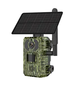 4G sim卡IP66狩猎摄像机防水户外野生动物步道太阳能摄像机带视频传输