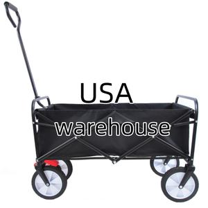 Chariot de camping pliable avec plateau de table, chariot de plage, de jardin, à quatre roues, chariot de courses, en <span class=keywords><strong>stock</strong></span> aux États-Unis - Product Image 1