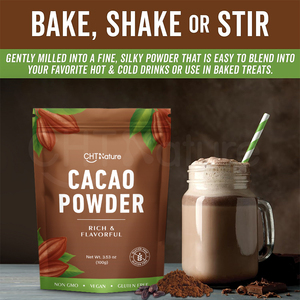CHTNature OEM alta calidad sabor a chocolate natural alcalinizado cacao en polvo 100 g/bolsa de cacao en polvo - Product Image 5