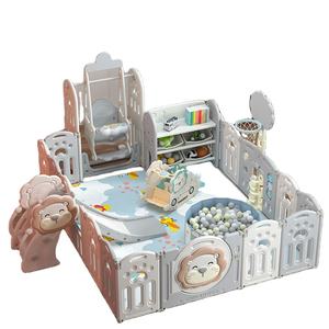 ปากกาเด็กเล่นลายสิงโตใช้ในบ้านเปลเด็กเล่นสำหรับเด็กทารกพร้อมปากกาเด็กแบบสไลด์ - Product Image 1