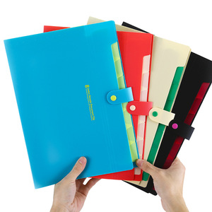 Carpeta de archivos expansible de 8 bolsillos con cierre de botón, tamaño carta <span class=keywords><strong>A4</strong></span>, organizador de recibos de documentos de papel, carpeta de archivo de acordeón - Product Image 1