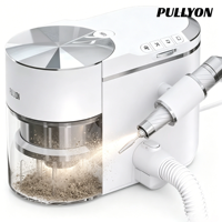 PULLYON 240W 2'si 1 Arada Tırnak Frezesi ve Toz Toplayıcı 35000RPM Fırçasız Elektrikli Tırnak Frezesi 12KPa Salon Ekipmanları Toptan Satış