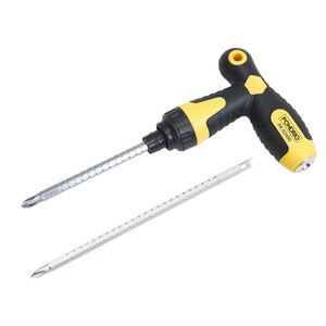 Destornillador <span class=keywords><strong>de</strong></span> Trinquete Profesional con Mango en T, Magnético, Acero 6150 Cr-V, Vástago Hexagonal, Tratado Térmicamente, para Trabajos con Destornillador Eléctrico - Product Image 4