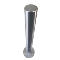 Poteaux de stationnement en acier inoxydable 304 de qualité ingénierie, haute protection contre les chocs, couleur argent, vente en gros d'usine, les plus vendus